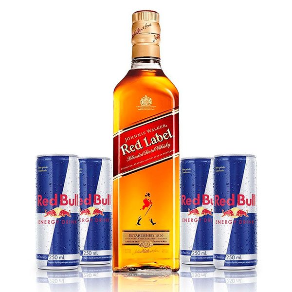 COMBO RED LABEL C/ RED BULL